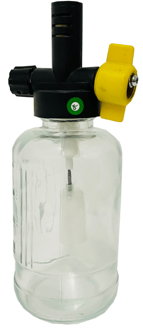 Frasco de aspirador de vapor de aire comprimido 